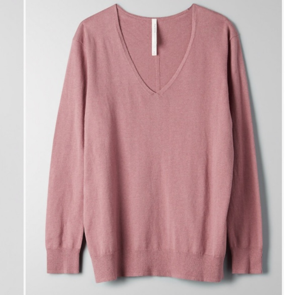The Group by Babaton Luxe V neck Sweater. Small